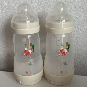 Maam 9oz bottles with size 2 medium flow nipples